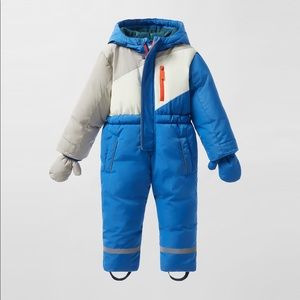 Zara Unisex Snowsuit + Mittens - EUC
